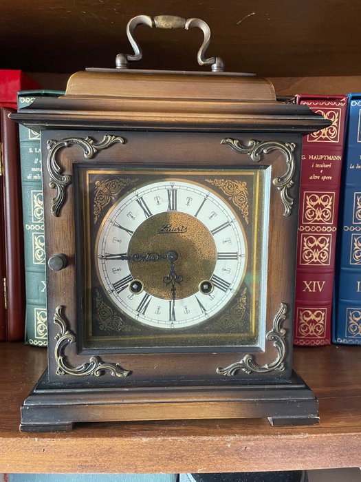 Orologio da tavolo - Lauris - Legno, Ottone - Seconda metà del 20° secolo