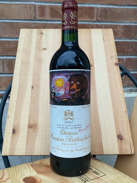 1998 Chateau Mouton Rothschild - Pauillac 1er Grand Cru Classé - 1 Bottiglia (0,75 litri)