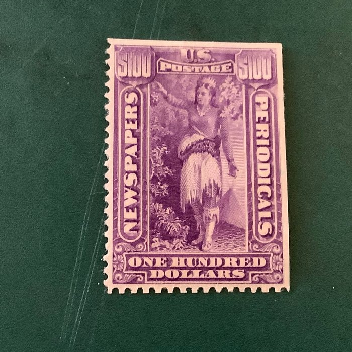 Verenigde Staten van Amerika 1895 – 100 $ Krantenzegel zonder watermerk – Michel 41