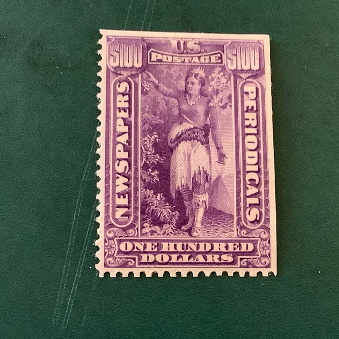 Verenigde Staten van Amerika 1895 – 100 $ Krantenzegel zonder watermerk – Michel 41
