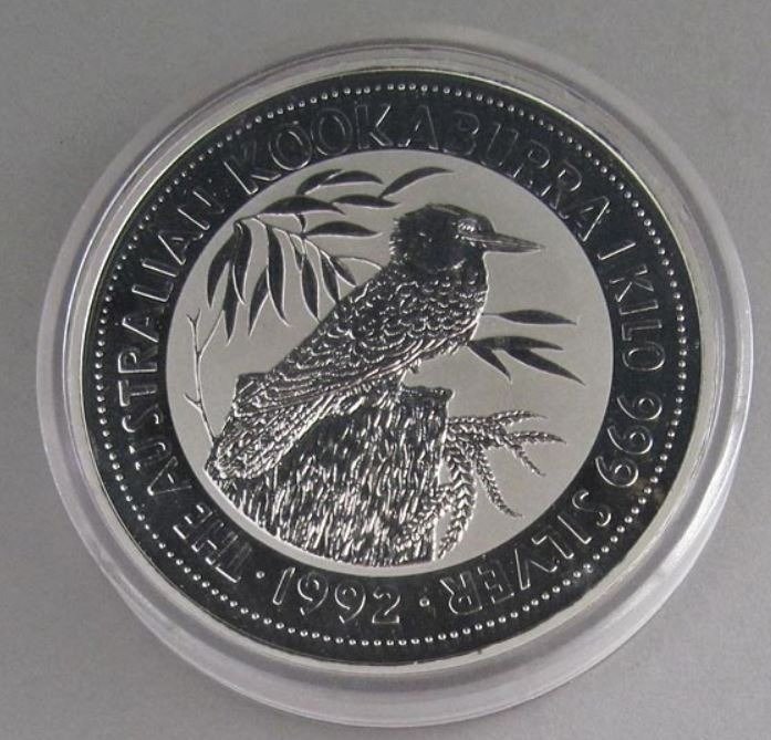 1 kilogram - Silver - Australien Kookaburra 1992