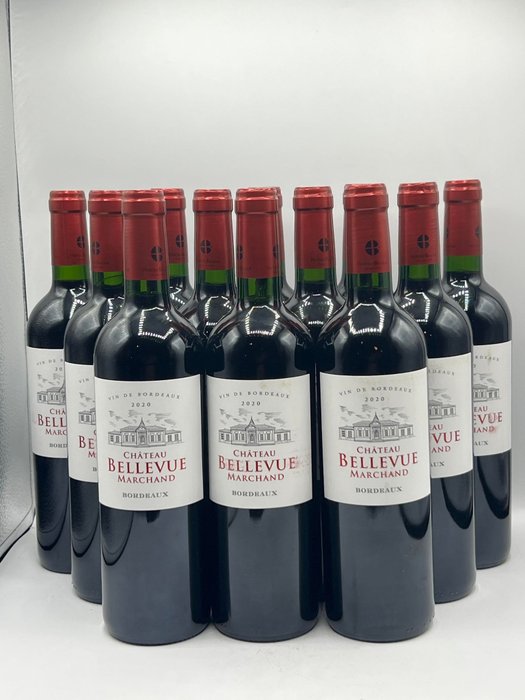 Bellevue Flessen - - Chateau (0.75 - Catawiki 12 liter) 2020 Marchand Bordeaux