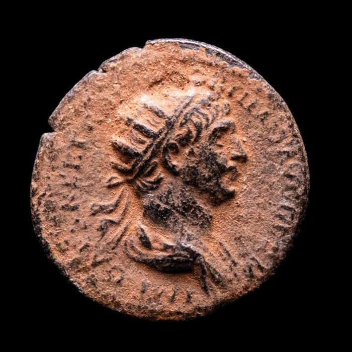 Roman Empire. Trajan (AD 98-117). Semis DAC PARTHICO P M TR POT XX COS VI P P, SC, legend around and within oak wreath.