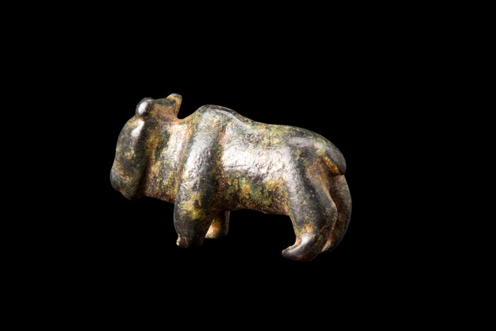 Ancient Roman Bronze Bull Figurine