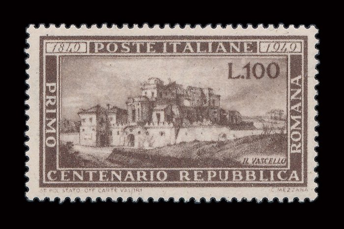 Repubblica Italiana 1949 - Centenario della Repubblica Romana - Sassone dal N 600