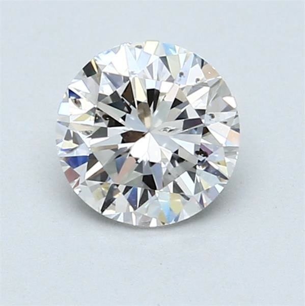 1 pcs Diamant - 1.04 ct - Rund - D (fargeløs) - SI1
