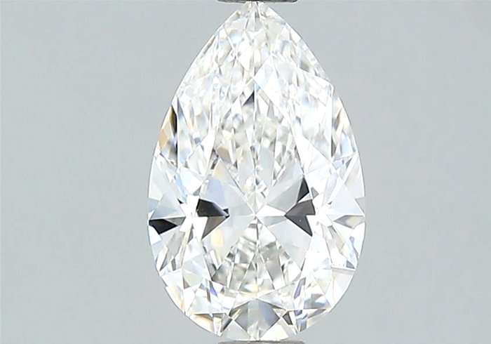 1 pcs Diamant - 0.77 ct - Poire - G - IF (pas d'inclusions)