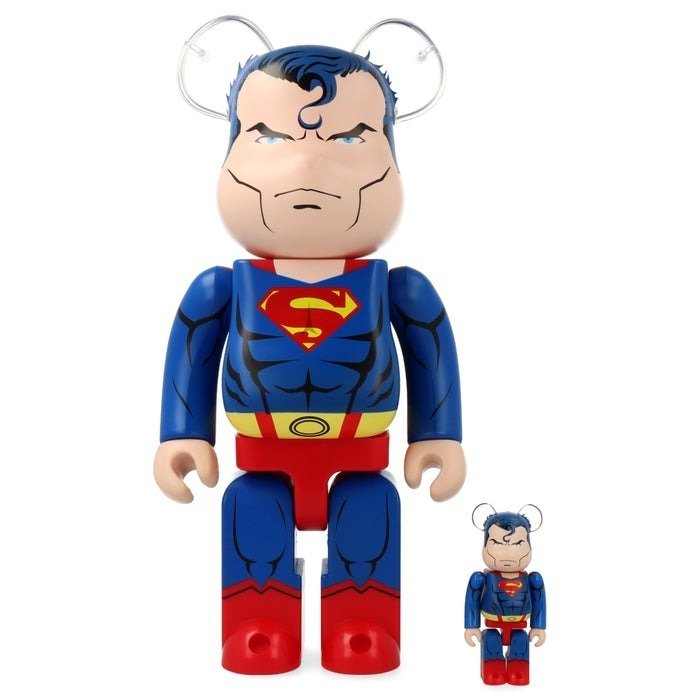 Medicom Toy Be@rbrick - 400% & 100% Bearbrick set - Superman (Batman: Hush)