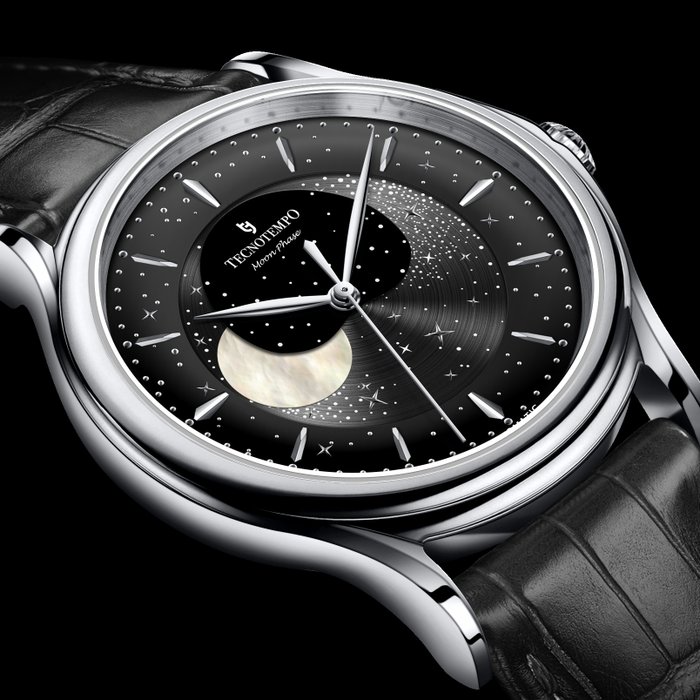 Tecnotempo® - - Automatic "Moon Phase" Special Edition - - TT.50MP.B (grey-black dial) - Uomo - 2011-presente