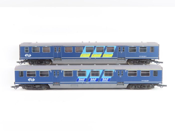 Artitec H0 - 20.154.08/20.155.02 - Carro passeggeri - Due carrozze per treni rapidi a 4 assi Piano E, 1ª e 2ª classe - NS