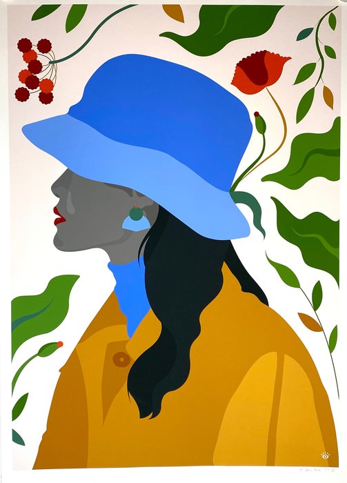Marion Ben-Lisa - Affiche Fine Art - La Femme au chapeau - Jaren 2010