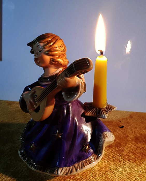 Goebel - Candle holder, Christmas angel (1) - Porcelain