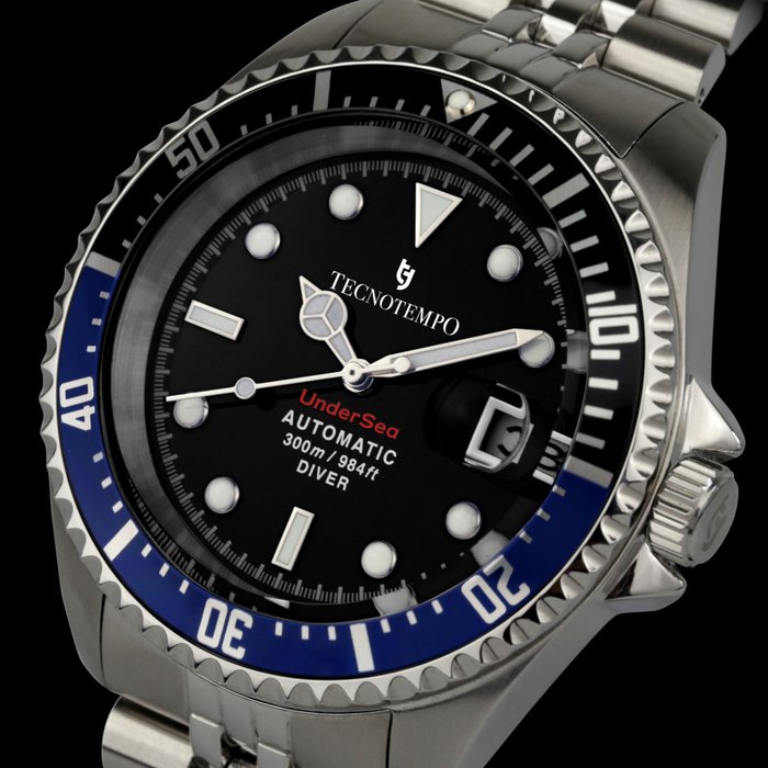 Tecnotempo® - Automatic Diver 300M "UnderSea" - Limited Edition - TT.300US.NB (Black/Blue) - 男士 - 2011至今