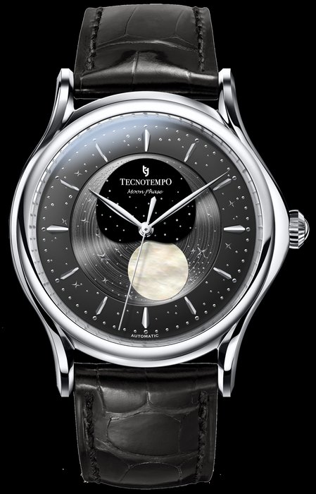Tecnotempo® - - Automatic "Moon Phase" Special Edition - - TT.50MP.B (grey-black dial) - Herren - 2011-heute