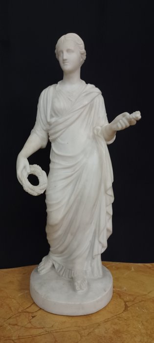 Sculptură, "L'Abondance" (L'abbondanza) - 59 m - Marmură