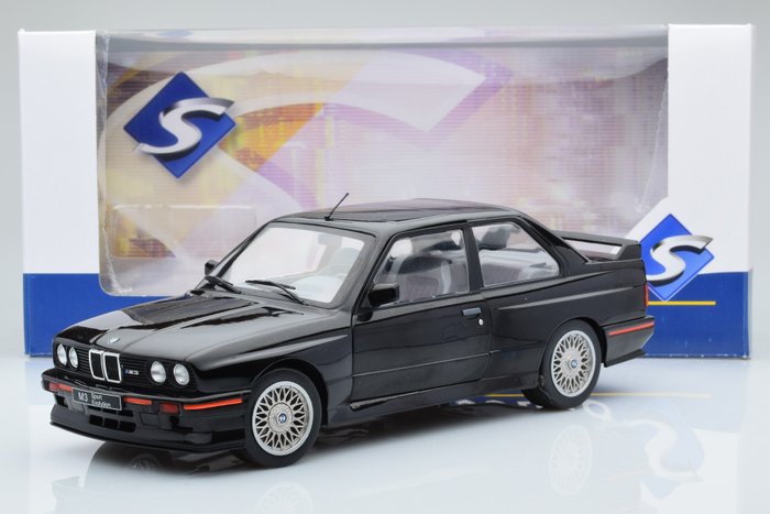 Solido 1:18 - 1 - Coche deportivo a escala - BMW E30 M3 Sport Evolution 1990 - Modelo diecast con puertas que se abren.