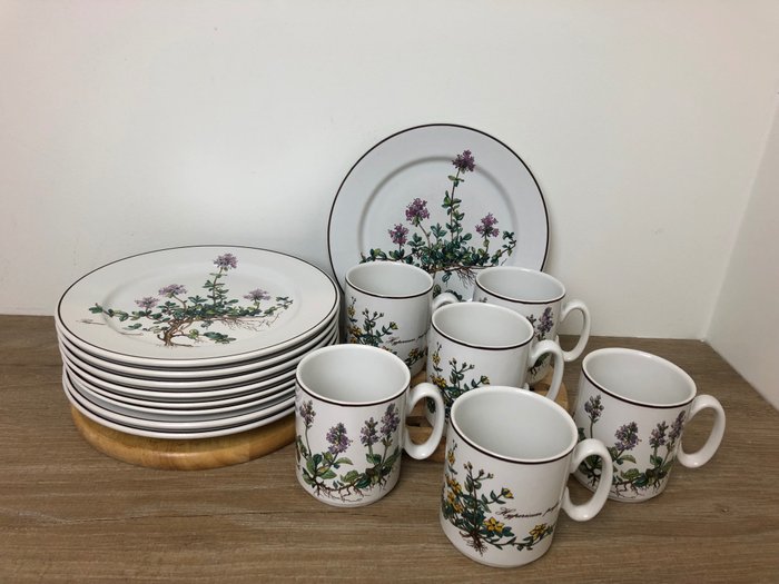 Villeroy & Boch - Plate(s), Cups (15) - vitro porcelain - Botanica