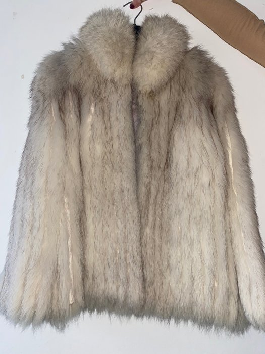 Saga Furs - Frosted fox Fur coat - Made in: North Korea