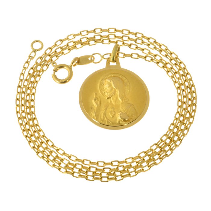 18 kt Gold - Halskette mit Anhänger