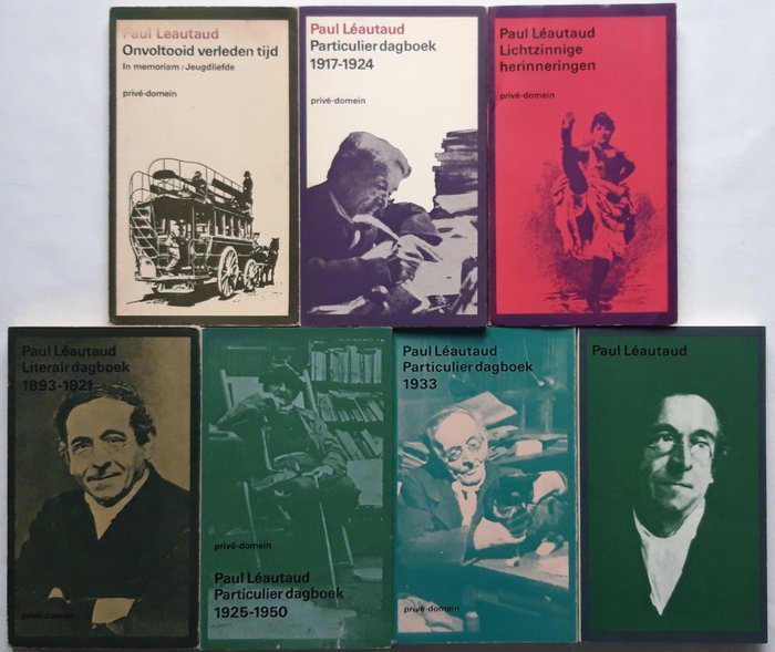 Paul Léautaud - 7 delen uit de Privé-Domein reeks - 1966-1989