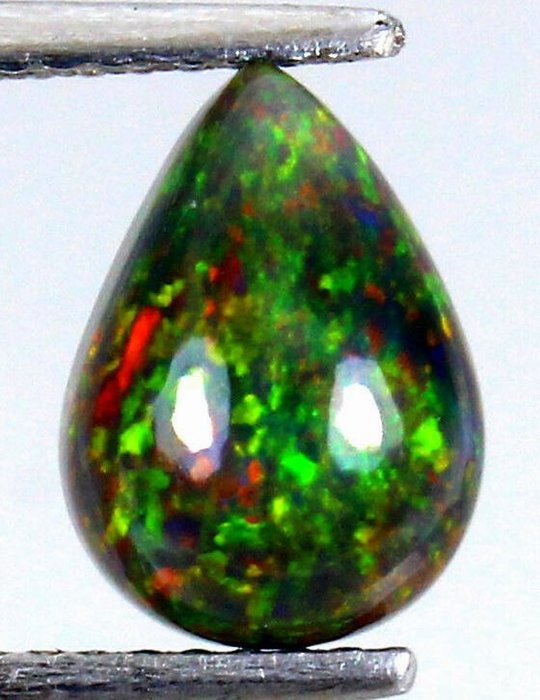 Ethiopian Black Opal - 1,59 ct. - FREE SHIPPING - No Reserve - Multi Colour - Polished- 0.318 g