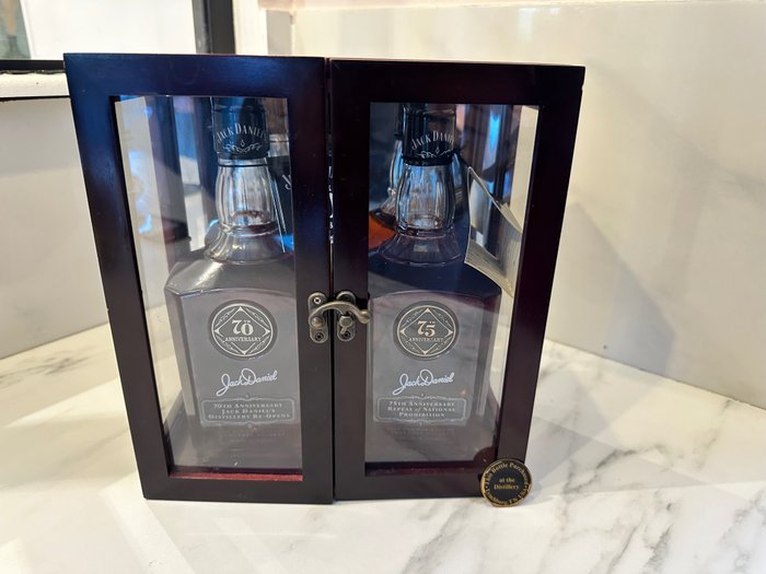 Jack Daniel's 2008 - 70th & 75th Anniversary Prohibition Set  - 750ml - 2 bottles