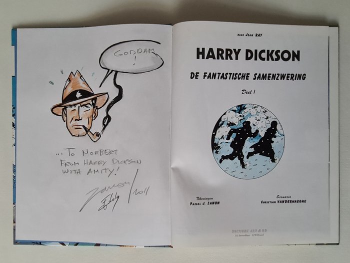 Harry Dickson - De fantastische samenzwering Met Opdrachttekening - Hardcover