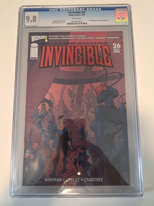 Invincible 26 - Invincible n. 26 CGC 9.8 Perfect slab - 1 Graded comic - First edition - CGC 9.8