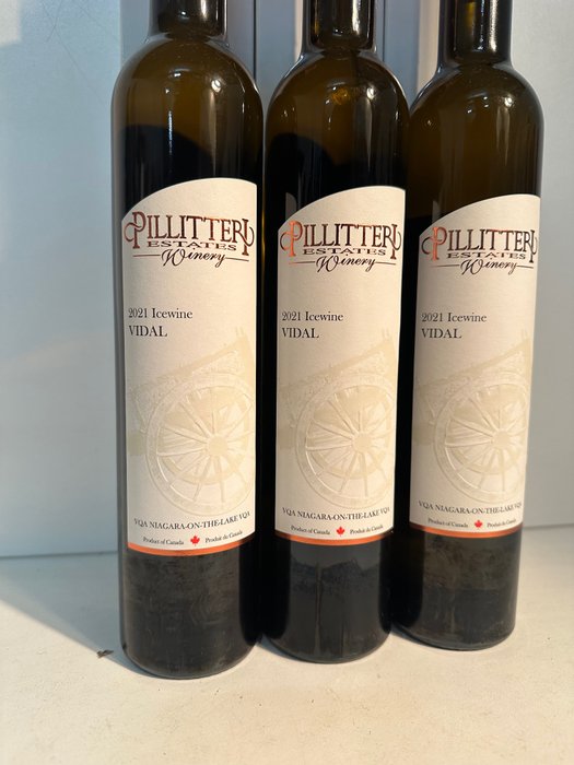 2021 Pillitteri Estates Winery - Vidal Icewine - Niagara-on-the-Lake - 3  Half Bottles (0.375L) - Catawiki
