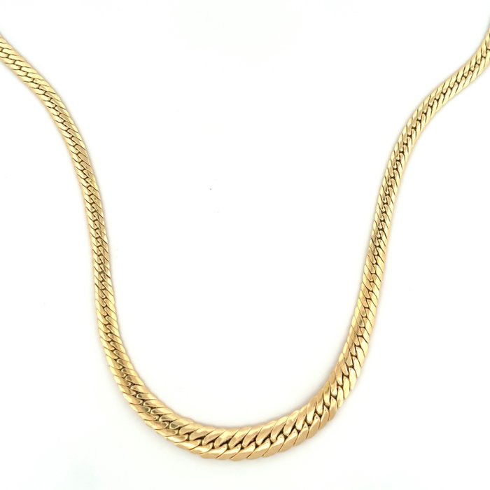 Collana Grumetta a scalare - 4.8 gr - 45 cm - 18 Kt - Necklace - 18 kt. Yellow gold