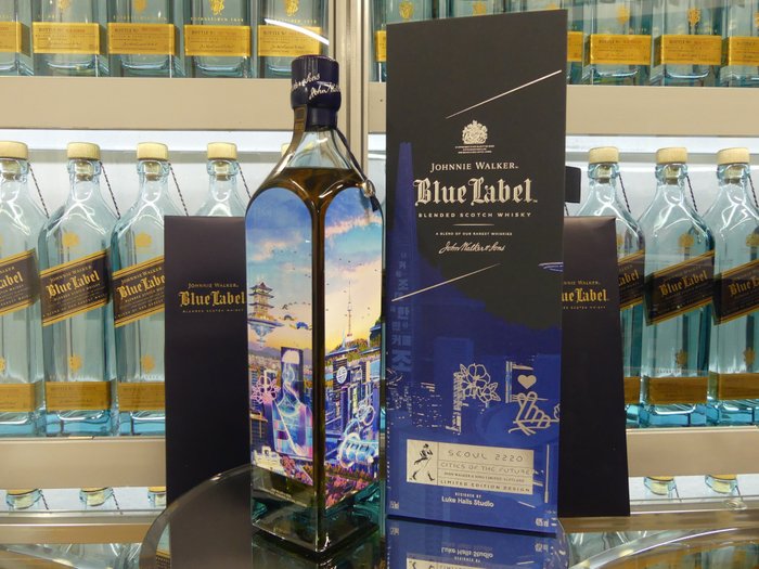 Johnnie Walker - Blue Label Cities of the Future Seoul 2220 Limited Edition Design by Luke Halls  - 750ml