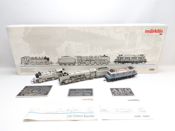 Märklin H0 - 3100 - Set di locomotive - Set di 3 locomotive '750 Jahre Berlin' - DRG