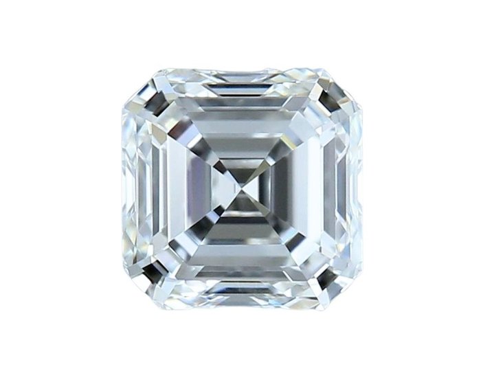 1 pcs Diamante - 0.72 ct - Asscher - H - IF (Internamente Perfetto)
