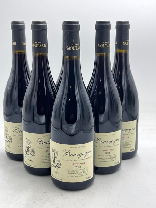 2022 Bourgogne Pinot Noir  - Domaine Moutard - Borgoña - 6 Botella (0,75 L)