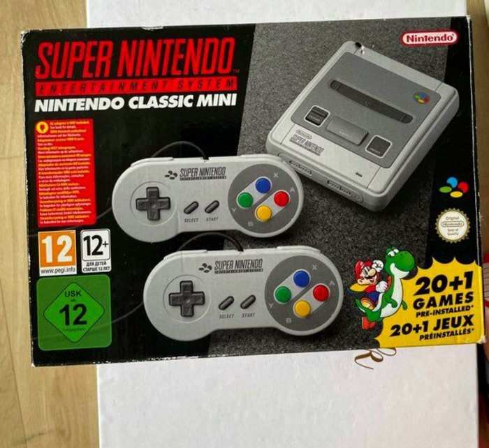 Nintendo - Super nintendo mini - SNES Classic Mini - 電子遊戲機 - 帶原裝盒