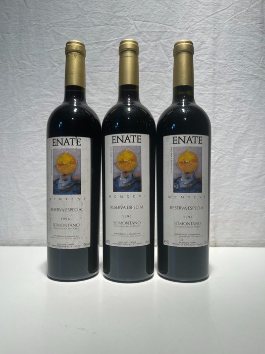 1996 Viñedos y Crianzas del Alto Aragón, Enate - Somontano Reserva Especial - 3 Bottiglie (0,75 L)