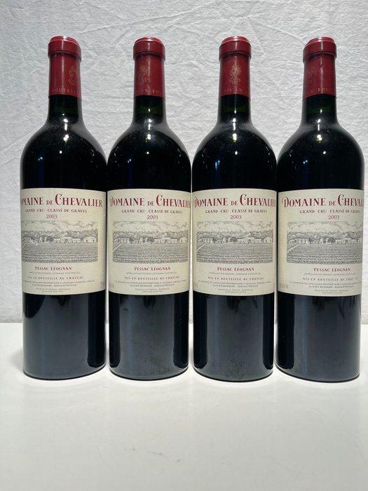 2003 Chateau Domaine Chevalier - Pessac-Léognan Grand Cru Classé - 4 Bottiglie (0,75 L)