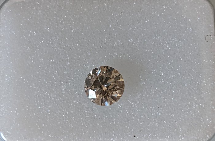 Diamante - 0.31 ct - Rotondo - Light Brownish Gray - I1, No Reserve Price