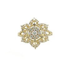14 karaat Goud – Ring – 0.65 ct Diamant