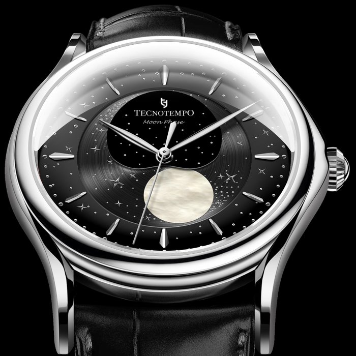 Tecnotempo®  Automatic "Moon Phase" Special Edition - - - 沒有保留價 - TT.50MP.B (grey-black) - 男士 - 2011至今