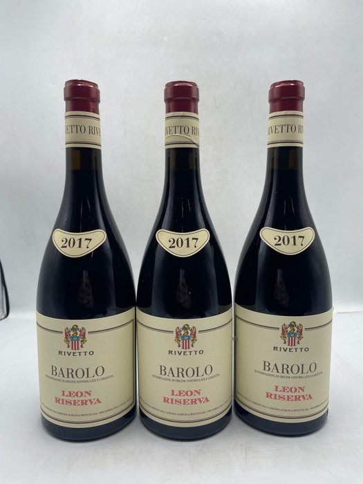 2017 Rivetto, Leon - Μπαρόλο Riserva - 3 Bottles (0.75L)