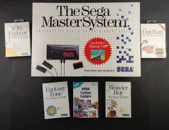 Sega Master System - Set di console per videogiochi + giochi - Nella scatola originale