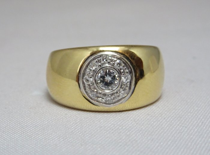 Ring Yellow gold Diamond - Diamond 