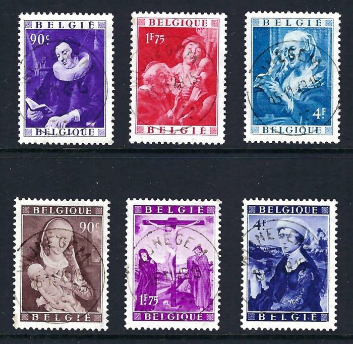 Belgium 1949 - The stamps from the blocks "Jordaens and Van der Weyden" - OBP/COB 792/97