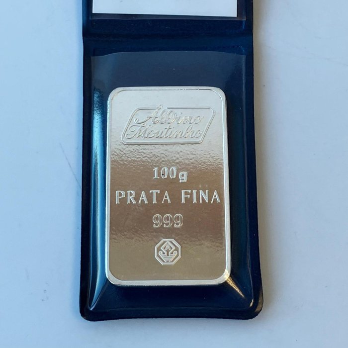100 grams - Silver .999 - Albino Moutinho - With certificate  (No Reserve Price)