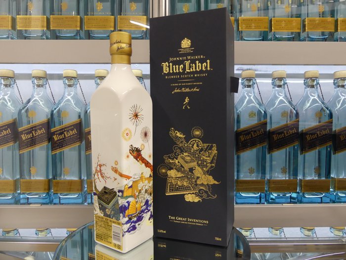Johnnie Walker - Blue Label The Great Inventions Taiwan Limited Edition Design - one of 3960 bottles  - 750 毫升