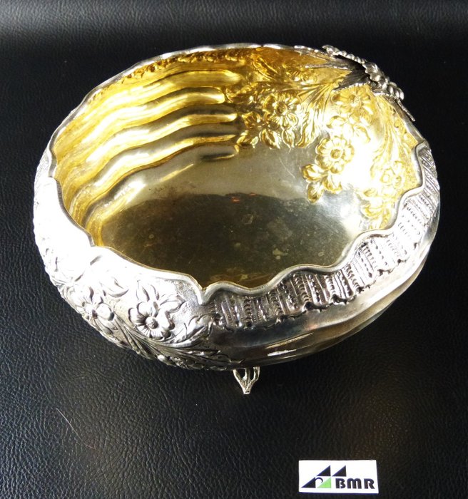 Piatto (1) - Gebäck-Schale - oval - .900 argento