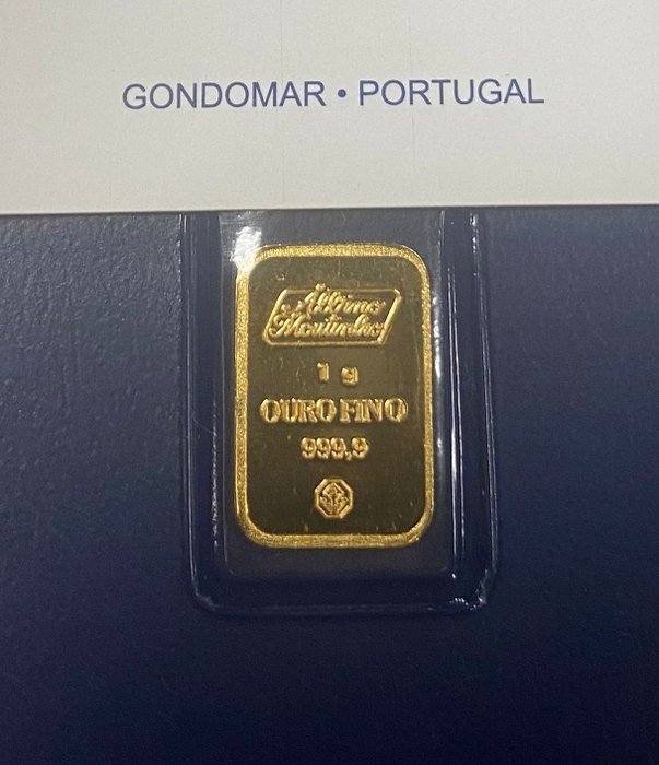 1 gram - Aur .999 - Albino Moutinho - Cu certificat  (Fără preț de rezervă)