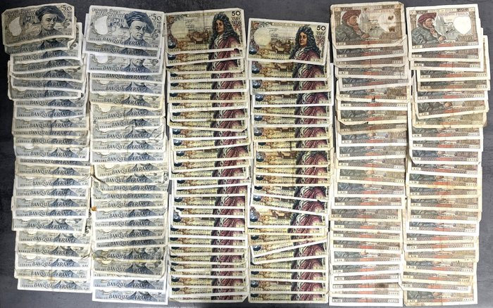 Frankrijk. - 150 x 50 Francs - various dates
