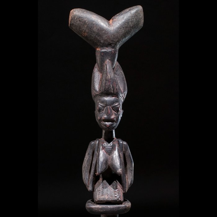 尚戈权杖 - Yoruba - 尼日利亚  (没有保留价)